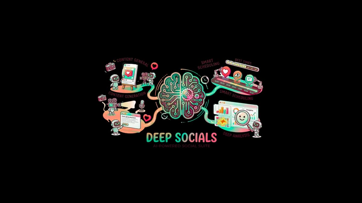 DEEP Socials analytics dashboard